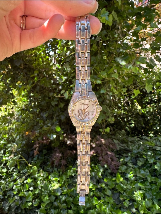 Disney Jewelry - Disney Mickey Mouse Women's Two-Tone Rhinestone Bracelet Watch (Model MK2042)
